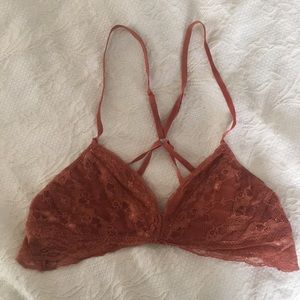 Brownish orange strappy UO bra